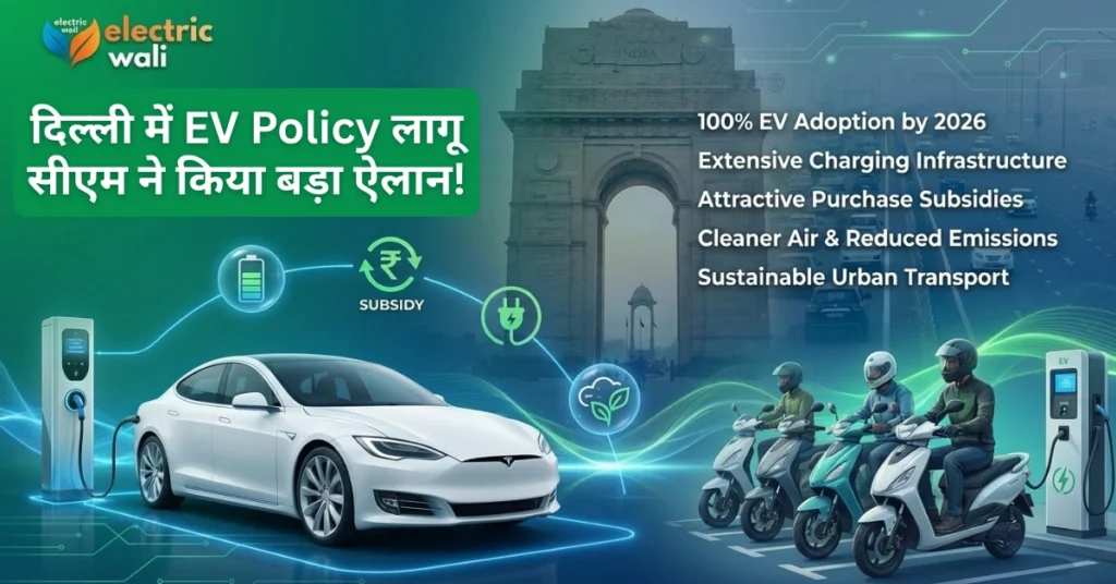Delhi EV Policy electric vehicle subsidy