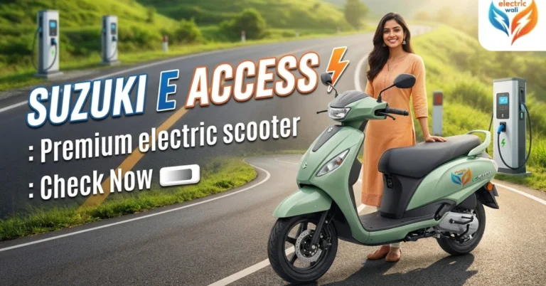 Suzuki E Access electric scooter front view