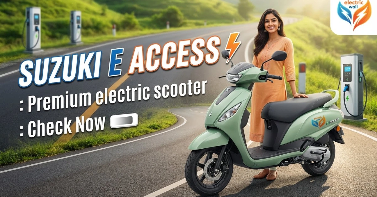 Suzuki E Access electric scooter front view