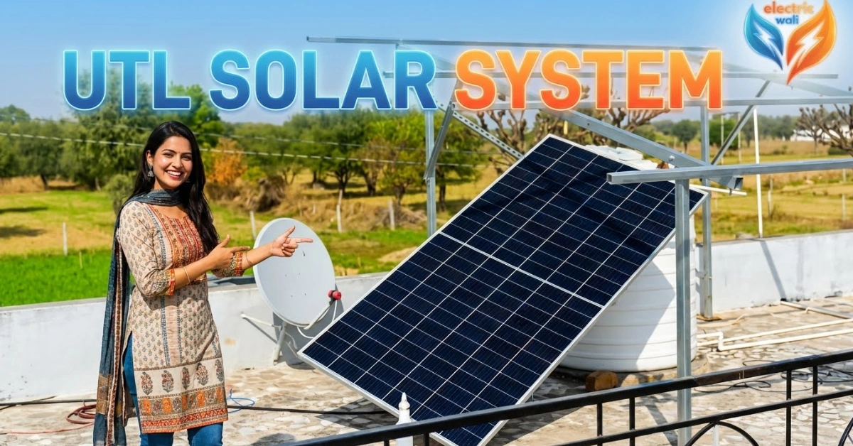 UTL 3kW On-Grid Solar System rooftop installation