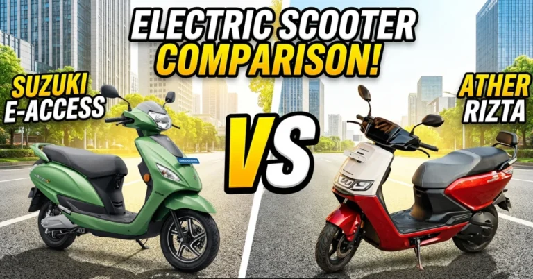 Suzuki e-Access vs Ather Rizta comparison specs