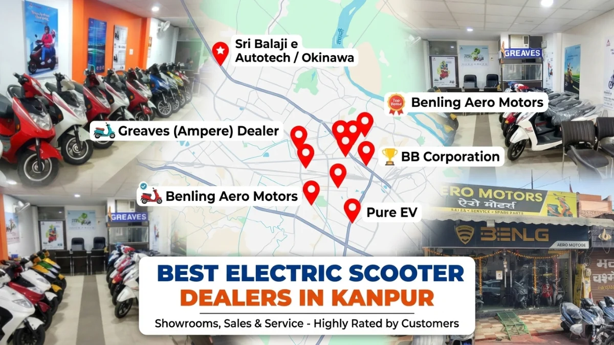 electric scooter showroom in kanpur