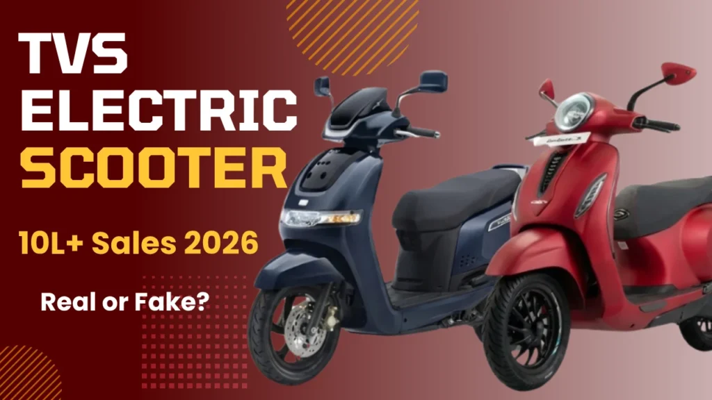 TVS electric scooter celebrating 10 lakh sales milestone in India